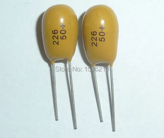 5 шт. Танталовый конденсатор 22 мкФ 50V 226 Новый 50V22uF DIP радиальный|22uf 50v|capacitor 22uftantalum
