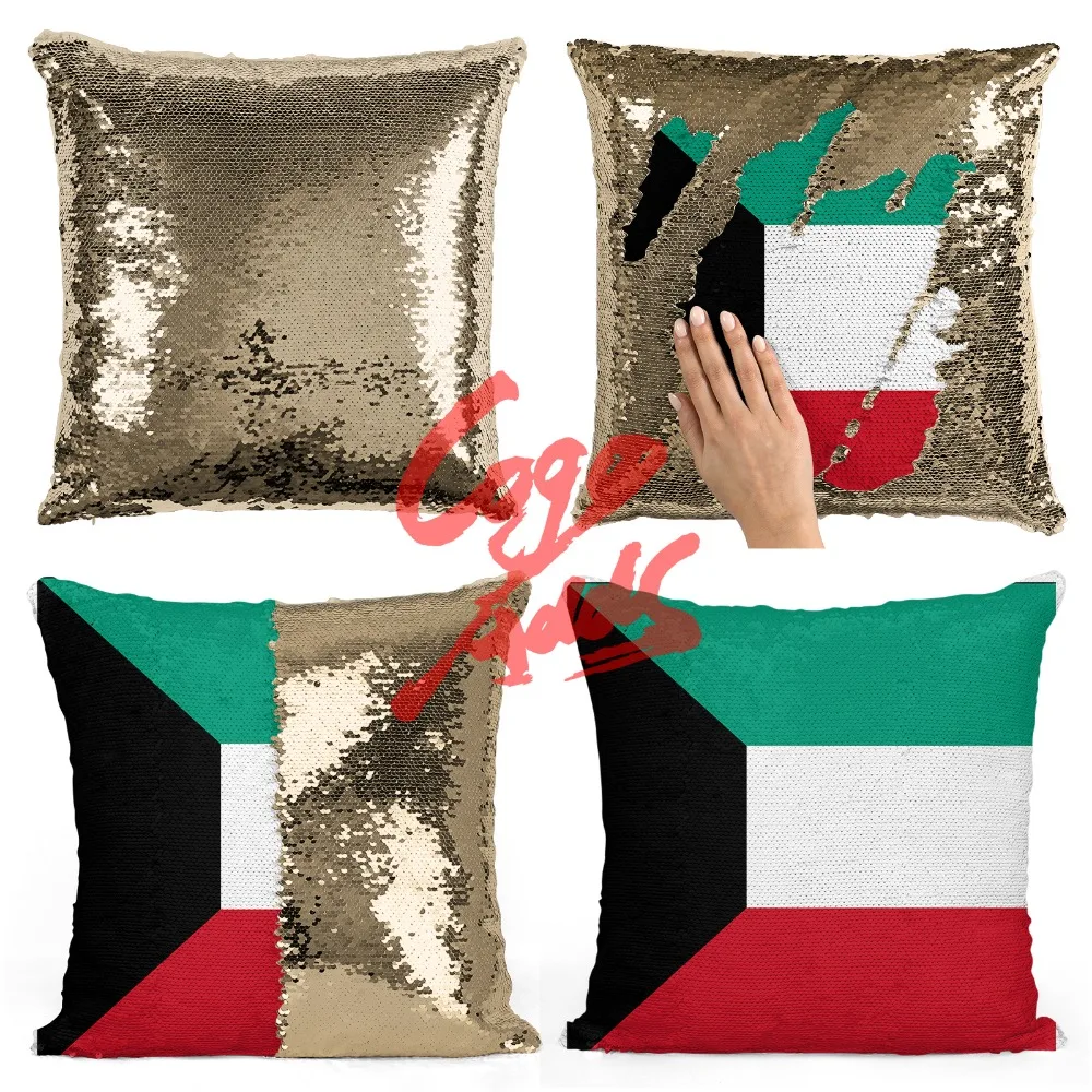 Kuwait декоративные Пледы Подушки обратимая Русалка Подушка с блестками чехол Прямая поставка