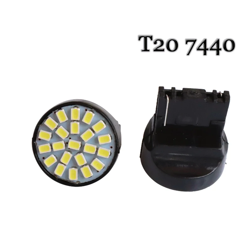 7440 x T20 W21W 1206 22SMD 3020 Светодиодный автомобильный стоп-сигнал поворота задний фонарь