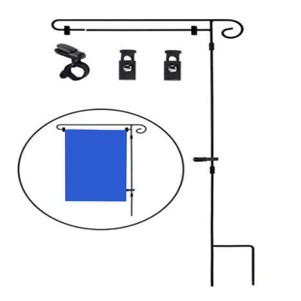 Черный Кронштейн для баннера внутренний наружный флагшток Железный