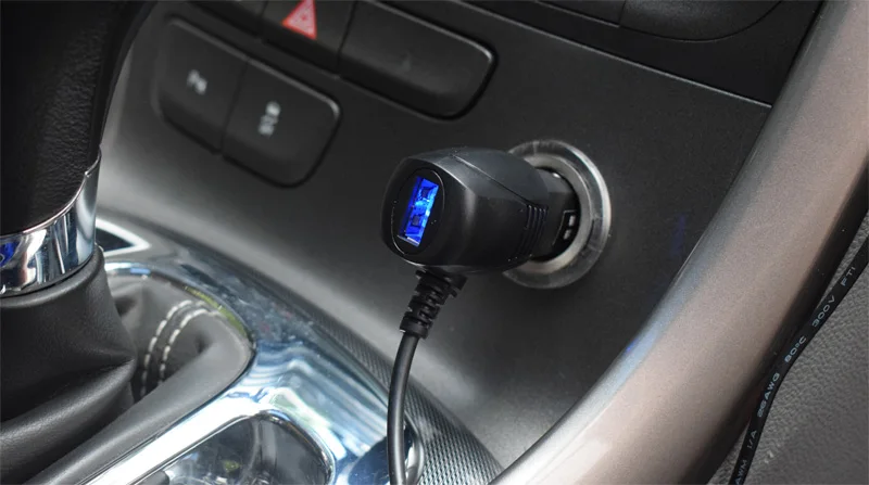 XCGaoon 3,5 метр мини-usb зарядное устройство для авто с контрастным Зарядное устройство Адаптер 5В 2A с USB Порты и разъёмы для Видеорегистраторы для автомобилей Камера Регистраторы для iPhone мобильного ввода DC 12 V-24 V