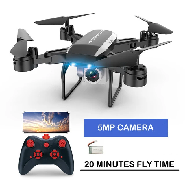 5mp black 1B Профессиональный складной Дрон KY606D RC Квадрокоптер с длинным временем полета fpv Вертолет с 4K HD Wifi камерой VS ky601s Дрон - Цвет: 5mp black 1B