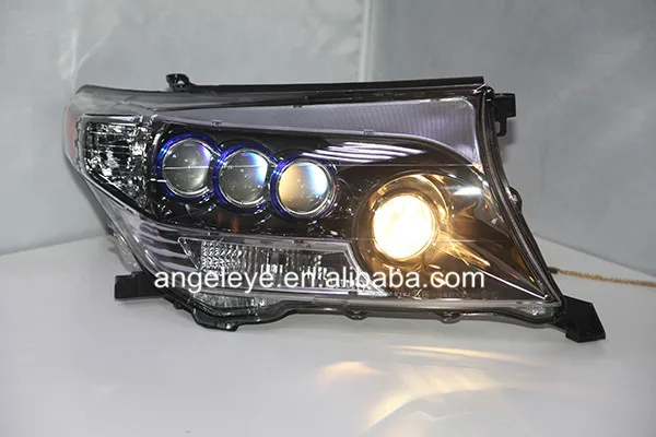 Для TOYOTA Land Cruiser LC200 FJ200 светодиодный головной фонарь хромированный корпус 2008-2013 год дБ