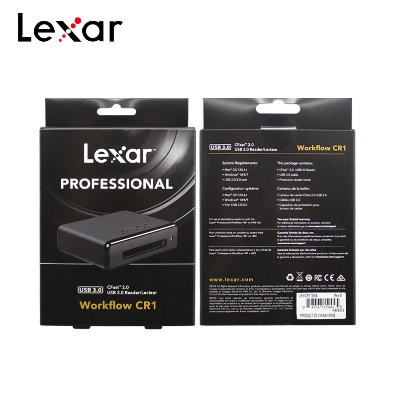 Lexar оригинальная распродажа ограниченная по времени карта Usb считыватель Lexar рабочий процесс CR1 устройство считывания SF карт Высокоскоростной Usb 3,0 профессиональный