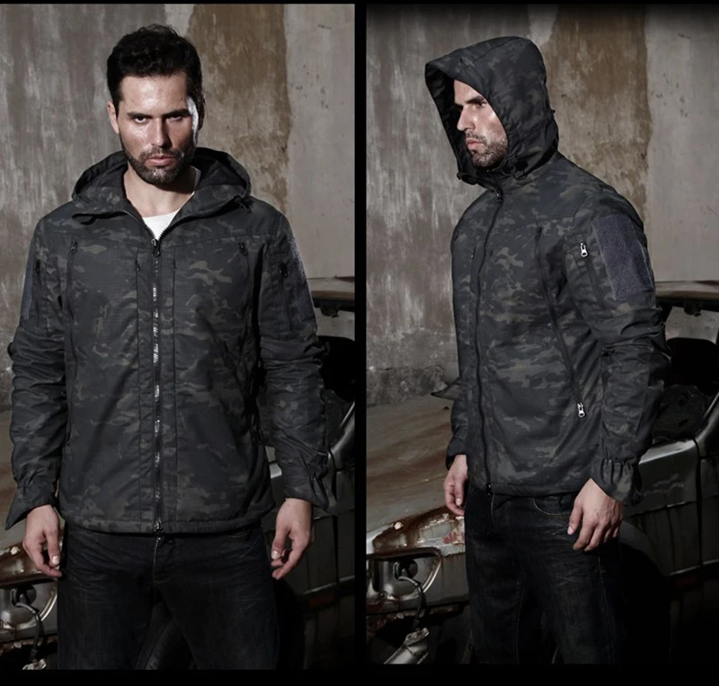 Новый Multicam Camo Толстовка для охоты куртка CP Рипстоп полевая охотничья