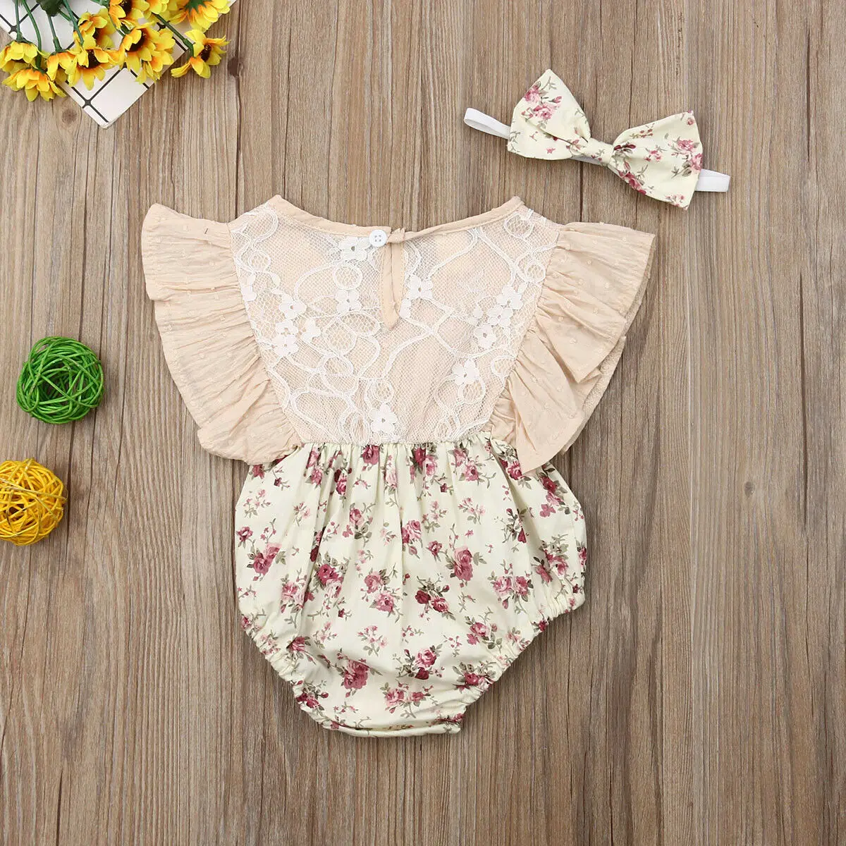 Свяжитесь с нами милый комплект для новорожденных девочек комбинезон без