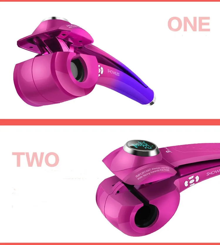 2016 Brushless New LED With Screen Hair Curler Styler Heating Styling Tools Automatic Curl Roller Curling Wand GMR1 |
