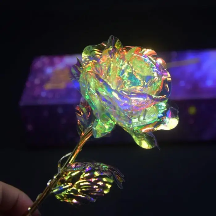 1 шт. Galaxy Rose с сердечком база светящаяся Роза День Святого Валентина День матери юбилей подарок магазин