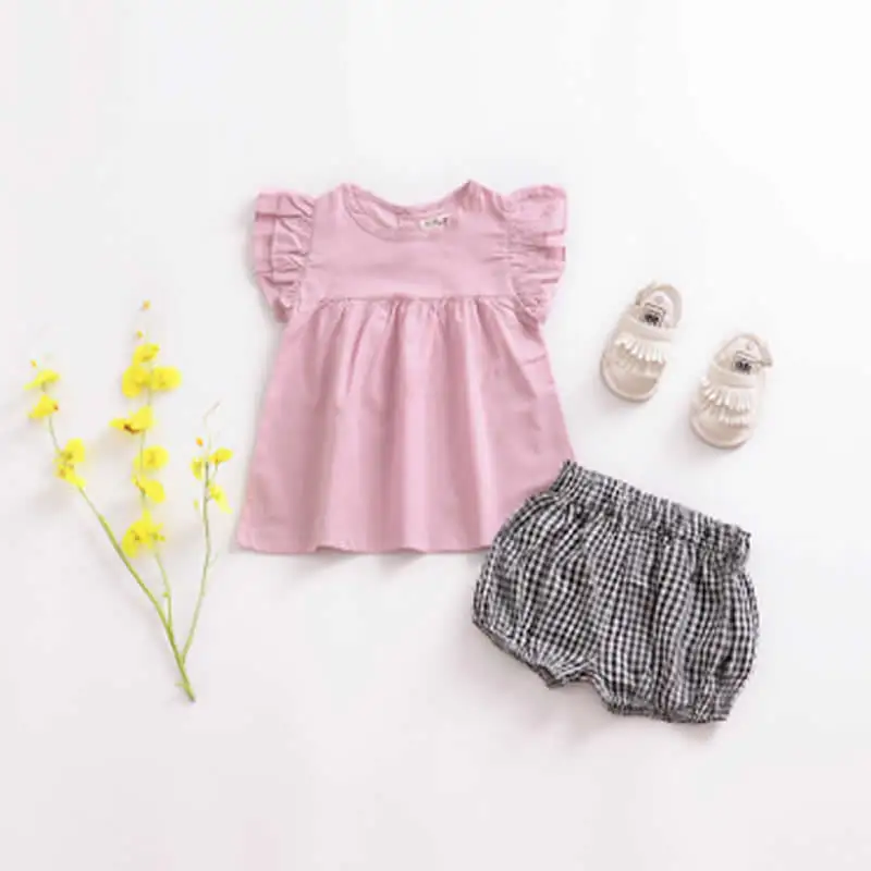 Newborn Baby Bloomers Shorts Boy PP Pants Cotton Triangle Solid Dot Striped Print Toddler Girl Summer Trousers ins | Детская одежда и