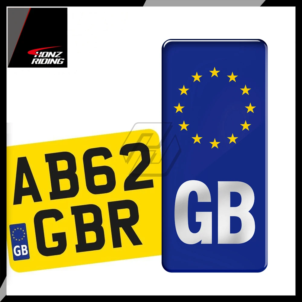 3D значок для мотоцикла Виниловая наклейка европейская табличка с номером