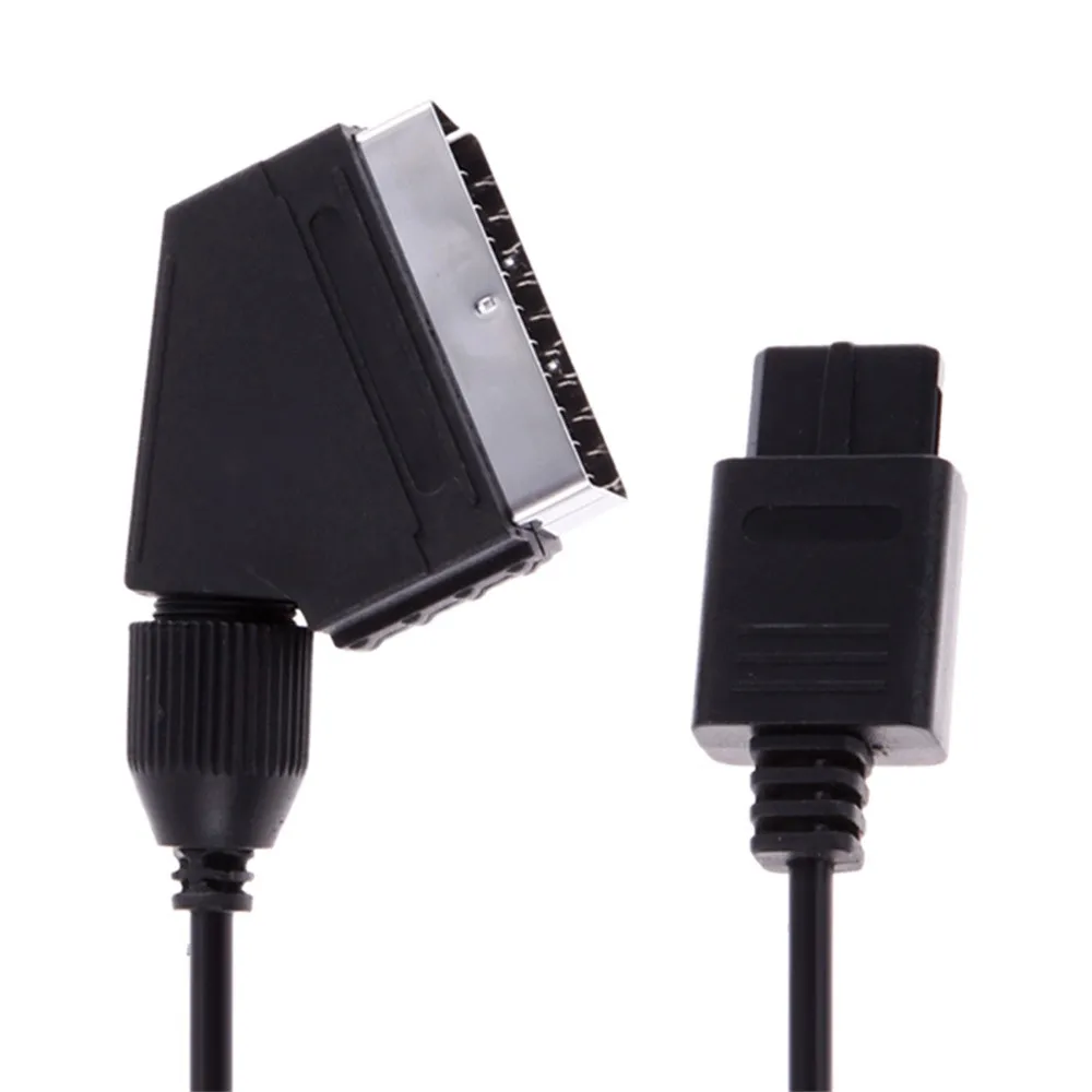 ПВХ RGB Scart видео av-кабель, игровой шнур, 1,8 м, RGB видео кабель для PAL Super для kingd N64 NGC SNES, черный, новинка