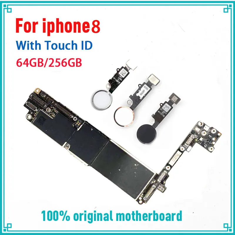 Бесплатный iCloud для материнской платы iPhone 8 с Touch ID/без ID оригинальная