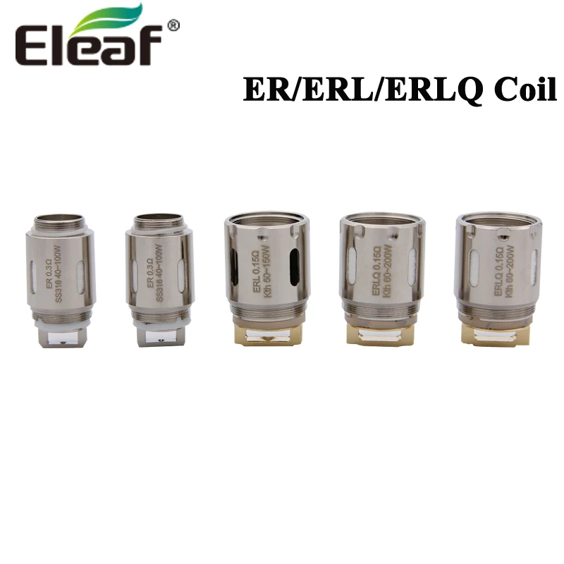 5 шт./лот Eleaf ER 0.3ohm SS316 катушка ERL 0.15ohm Kal Core ERLQ четырехместная для ELeaf Melo RT 22 25 танк