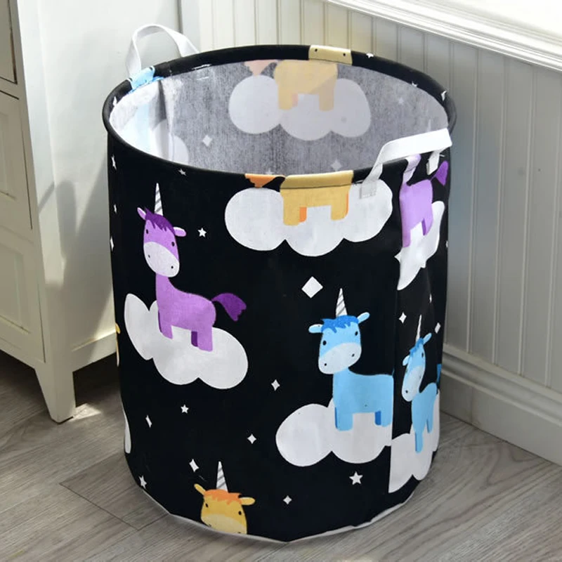 Корзина для белья с рисунками из мультфильмов детской грязной одежды Домашний