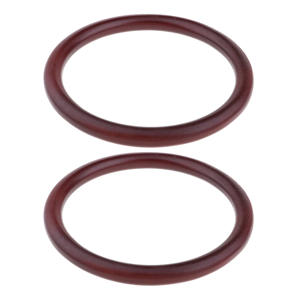 2 шт деревянные круглые ручки Замена для сумки ручной работы рамка Кошелек Ручка