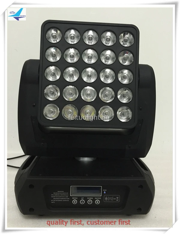 DMX 512 hot sale 25 *12W RGBW LED Moving head Matrix Beam Light for big event and high level club | Освещение