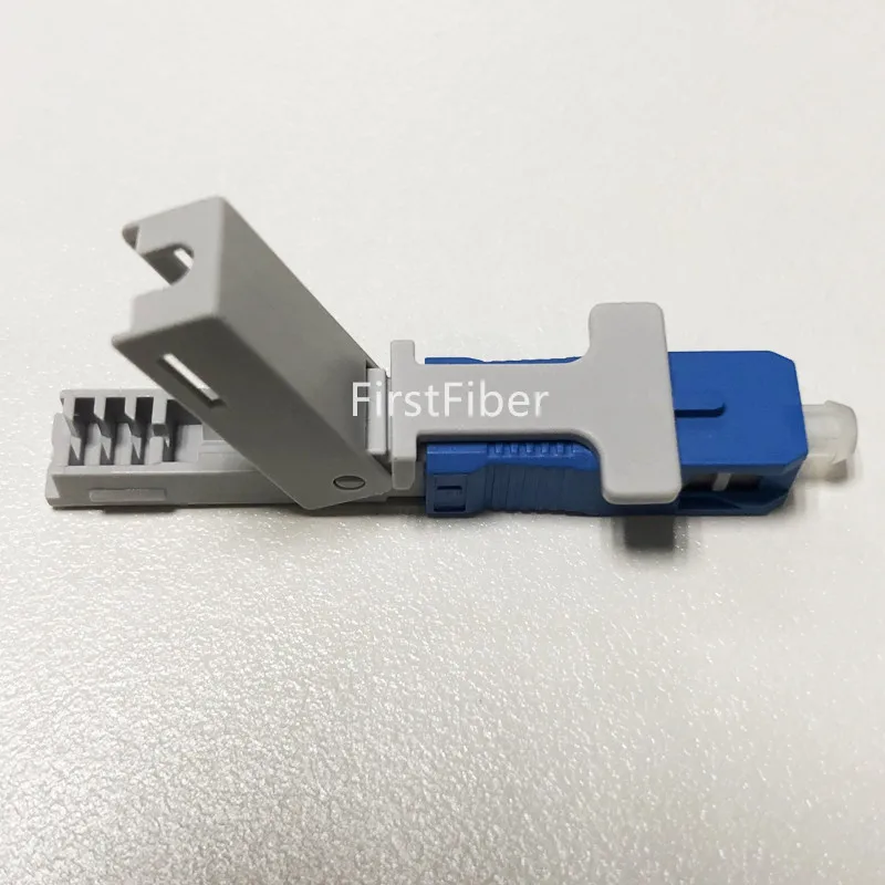 100 шт. SC APC/UPC быстрый разъем типа оснастки sc-адаптера 10/50 шт. FTTH на плоской подошве кабель для быстрой сборки волоконно-оптического кабеля Разъем