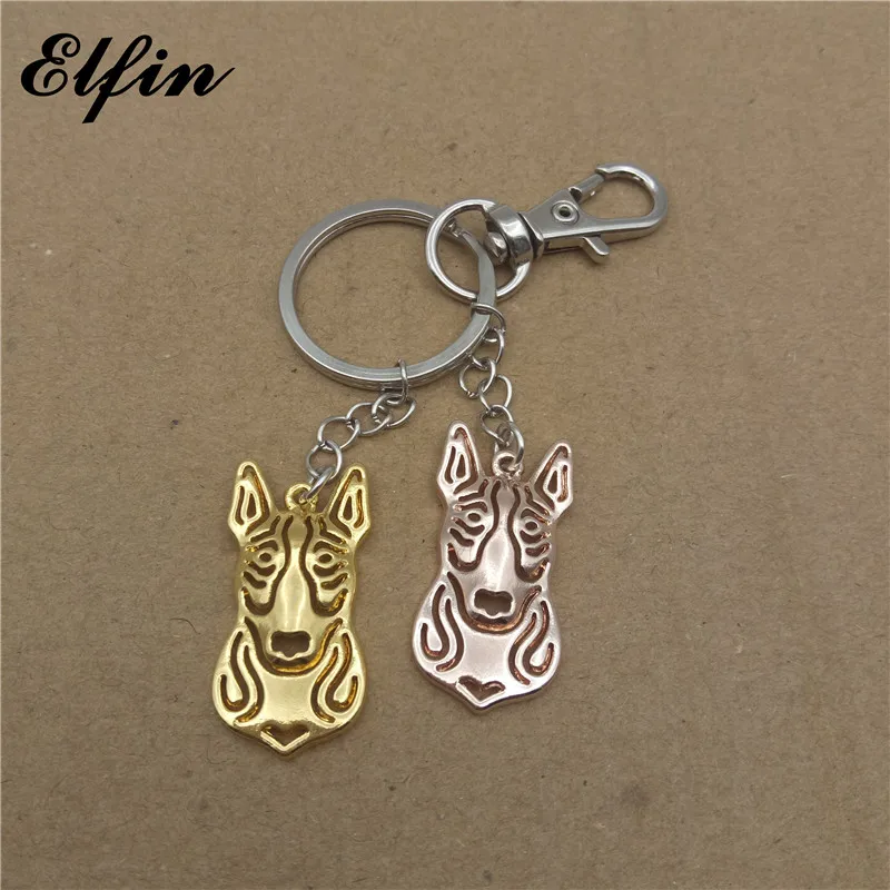 Elfin трендовый бультерьер брелок для ключей модное животное собака мемориал
