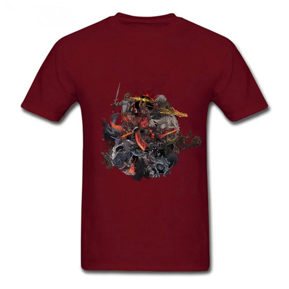 Новые модные футболки футболка Dark Souls 3 молодежная одежда из натурального хлопка