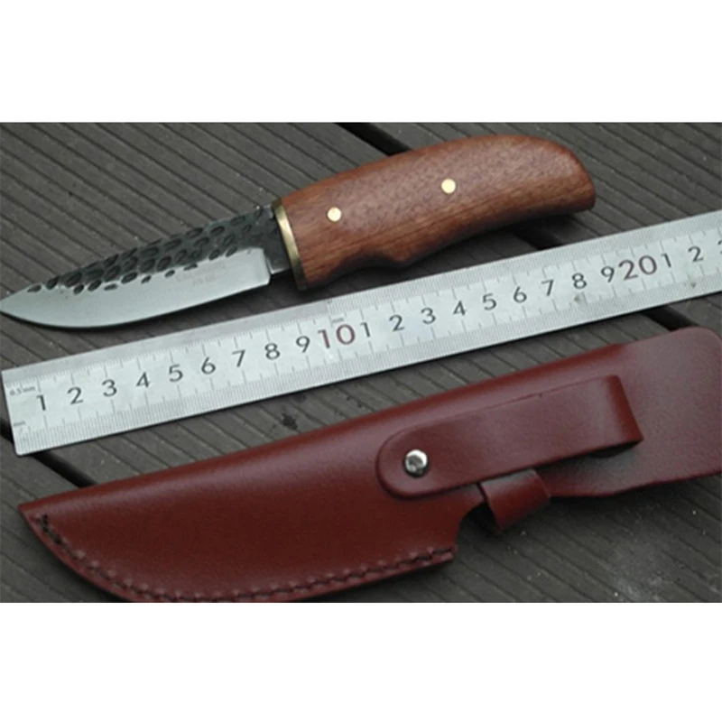 Высокая жесткость Охотничьи Ножи ручной работы из высокоуглеродистой стали узор