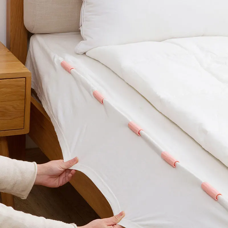Vanzlife Бытовая простыня покрывающая пододеяльник с зажимами одним фиксированным