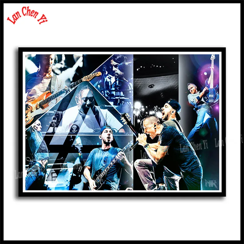 Linkin park Рок-Группа с белым покрытием бумажные плакаты Европейская и американская музыка звезда декоративная живопись кафе бар плакаты