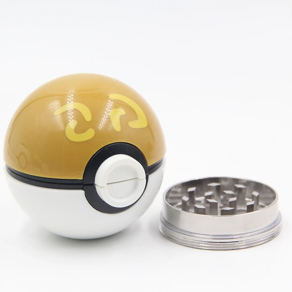 1 шт. 3-слойный цинковый пластик Pokemon Pokeball измельчитель табака травы | Дом и сад