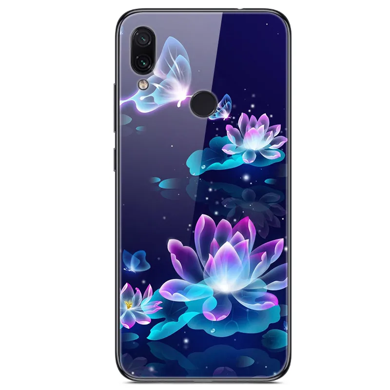 20 6,3 ''для xiaomi Redmi Note 7, чехол из закаленного стекла, мягкий бампер, 3D печать, чехол для xiaomi Redmi Note 7, Note7 Pro 7 S, чехол для телефона - Цвет: 20