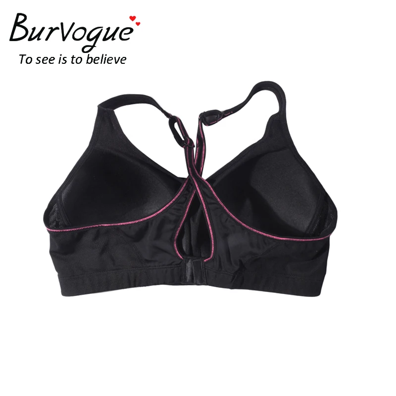 Burvogue Women Yoga Sports Bra Fitting High Impact Gym Racerback Padded Compression Running Absorb Sweat Plus Size D | Спорт и
