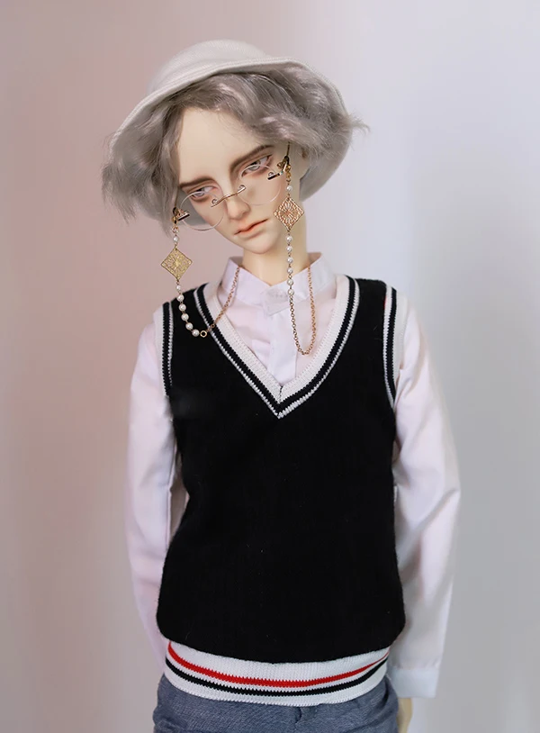 Жилет для куклы 1/3 BJD черный жилет с V образным вырезом|Куклы| |