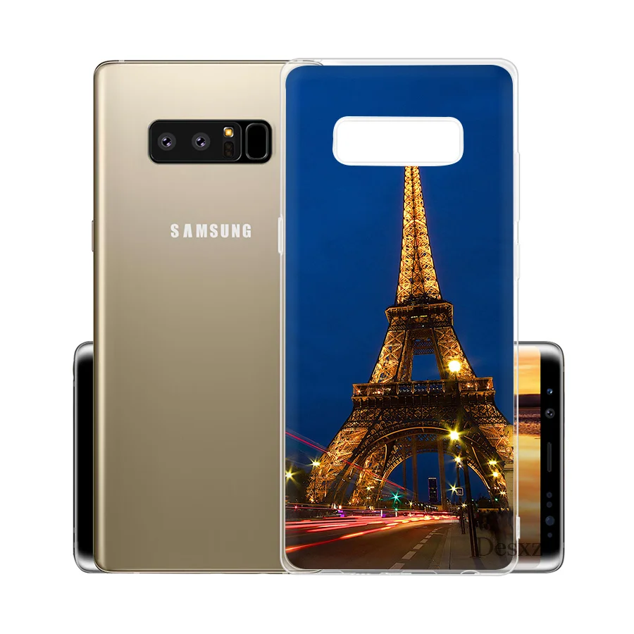 Чехол для телефона с Эйфелевой башней Samsung Galaxy S3 S4 S5 S6 S7 Edge S8 S9 Plus Note 8