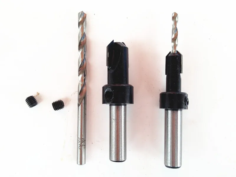 4 шт. регулируемая глубина Круглый хвостовик коническая столешница набор сверл 8