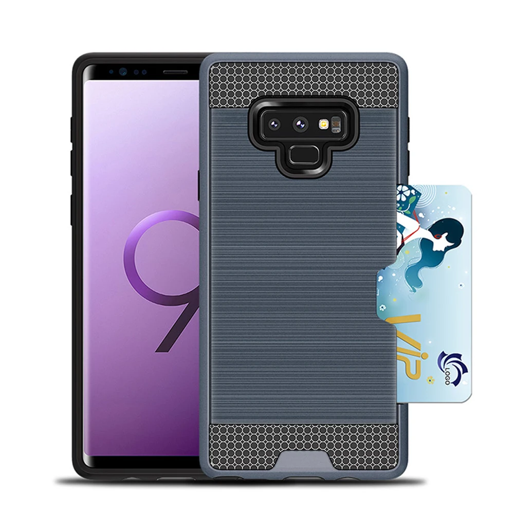 Слот для карты Броня чехол samsung Galaxy Note 9 случай Примечание 8 ТПУ + Жесткий PC