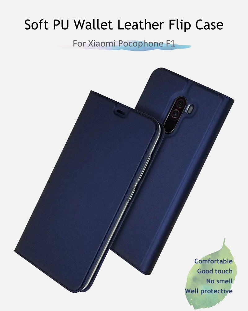 Чехол Xiao mi Pocophone F1, кожаный чехол-книжка для Xiaomi mi F1, чехол Xio mi, кожаный чехол-кошелек для Xiao mi Poco F1, чехол для телефона s