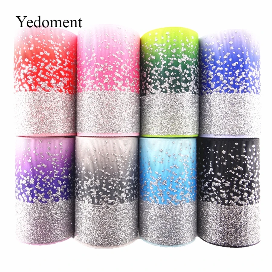 Блестящая серебряная фольга 3 дюйма 75 мм постепенно меняющая цвет печатная