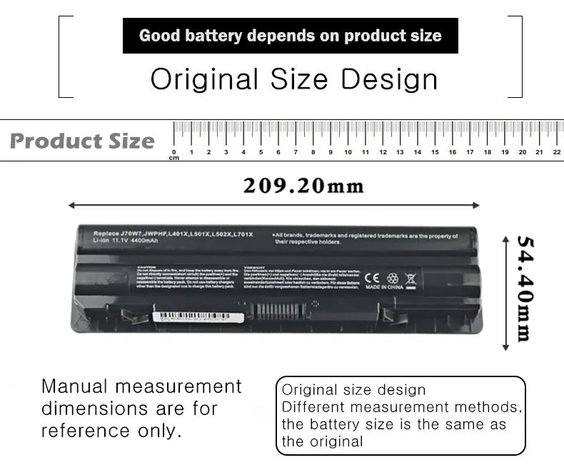 Аккумулятор для ноутбука Dell XPS 14 15 17 L401X L501X L502X L701X L702X XPS14D XPS15D SERIES 08PGNG 0J70W7