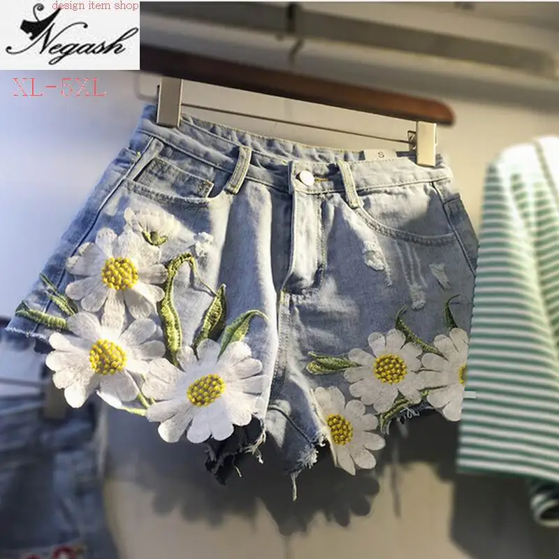 Женские летние джинсовые шорты с высокой талией | Женская одежда