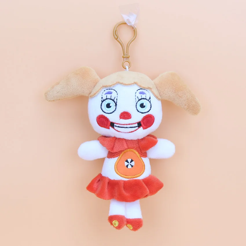 14 см плюшевые игрушки кукла кулон пять ночей у Фредди 4 FNAF мангл Фокси медведь Фредди Бонни и Чика плюшевые брелки фигурка игрушки - Цвет: circusbaby 14cm