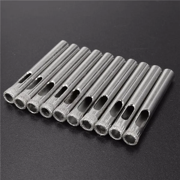 

10PCS 7mm Diamond Coated Holesaw Tile Glass Slate Porcelain Marble Drill Bits Cutter For Tiles Marble Glass Granite Drilling