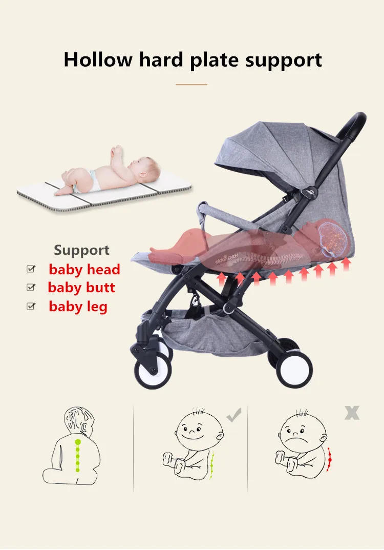 Новая Обновленная детская коляска yoya Wagon портативная складная детская коляска легкая детская коляска для перевозки BabyZen YoYo детская коляска