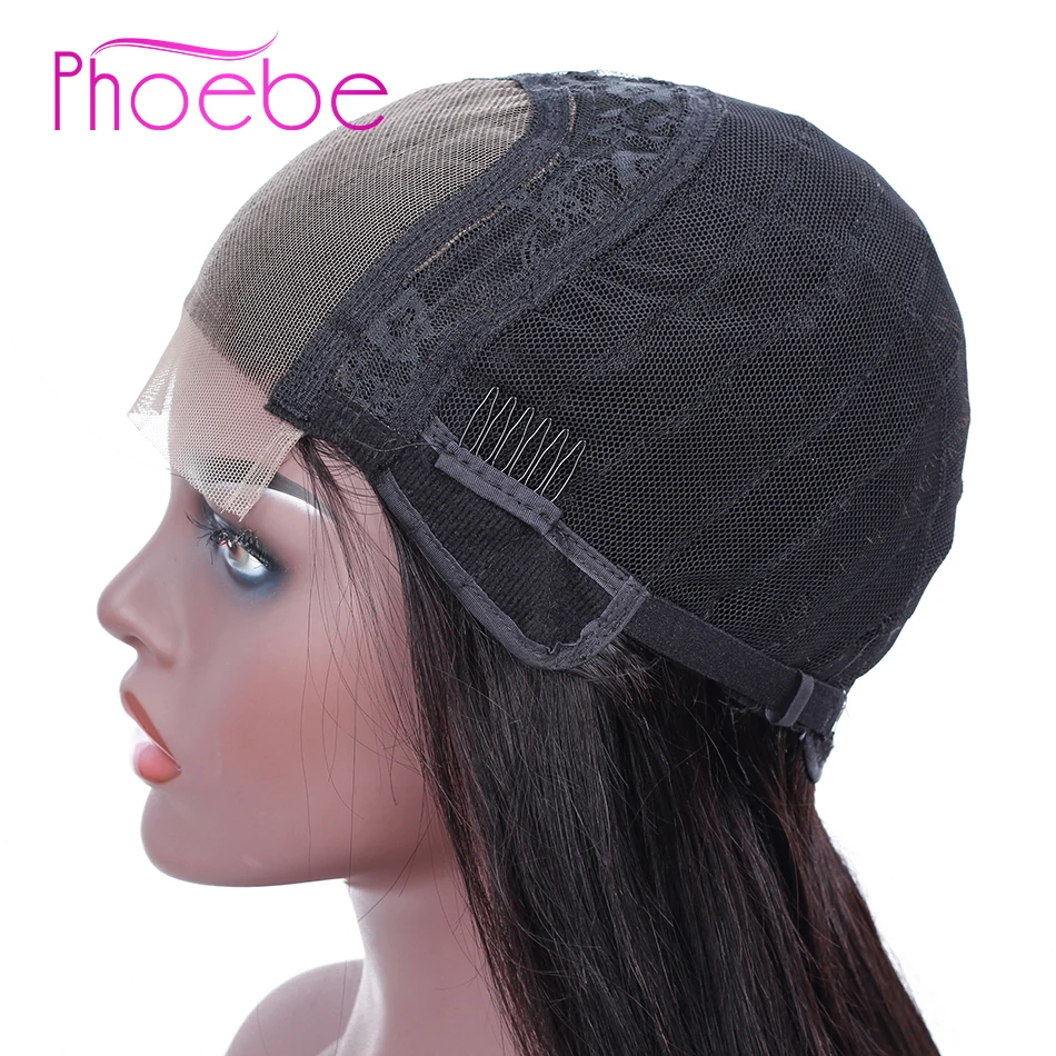 Phoebe 4x4 человеческие волосы на кружеве парики#613 1B/27 1B/99J предварительно сорванные для черных женщин волосы remy перуанские прямые волосы на кружеве парик
