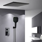 Смесители для душа BAKALA BR-BB, черный настенный набор с дождевой насадкой для ванной комнаты