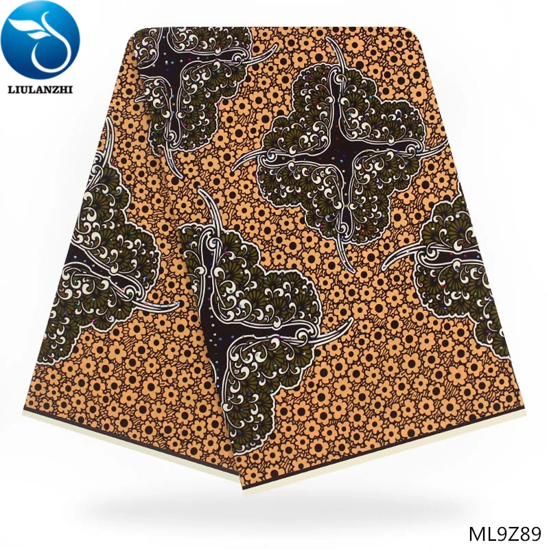 LIULANZHI african wax fabrics guaranteed quality ankara real fabric with rhinestones cotton batik ML9Z77-ML9Z94 | Дом и сад