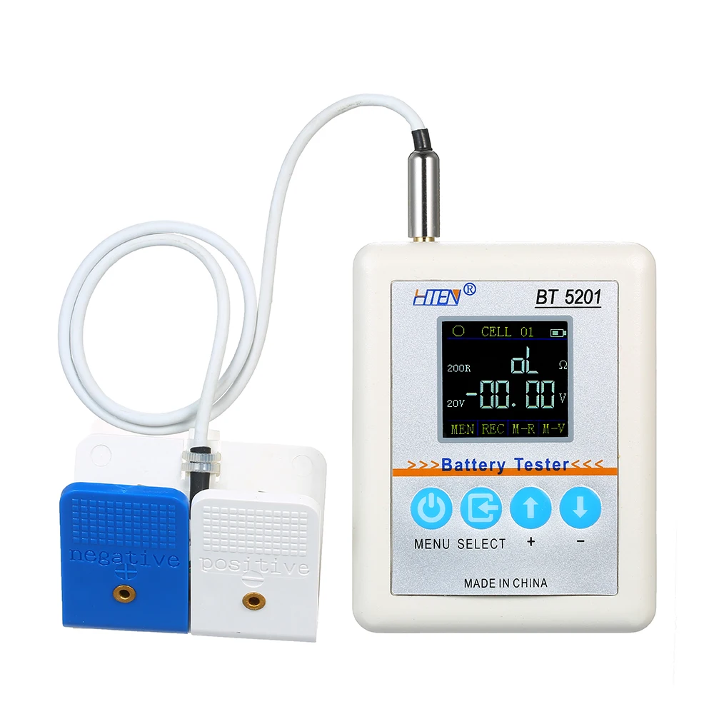 

Тестер батареи BT5201 Высокоточный USB-тестер внутреннего сопротивления батареи измеритель емкости перезаряжаемых батарей