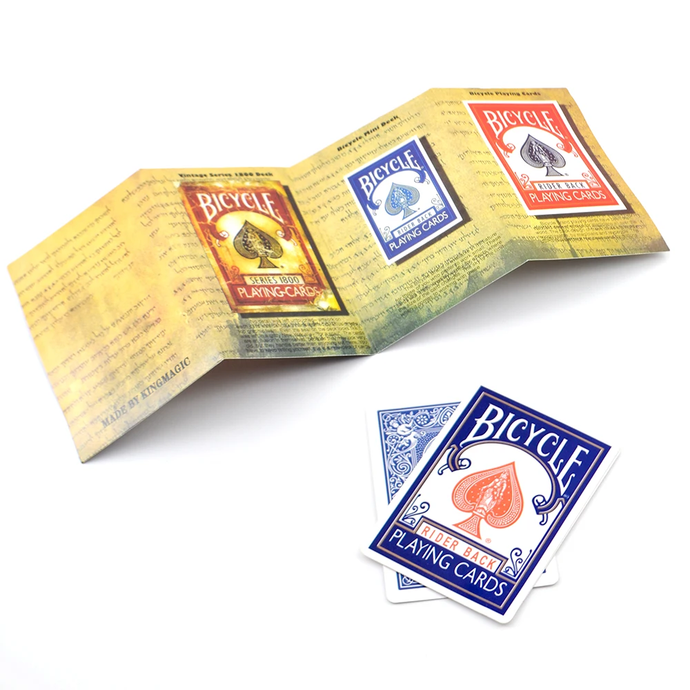 Trucos de Magia de publicidad en 3D, baraja de cartas de Magia de primer plano, ilusi&oacute;n, mentalismo, accesorios de artilugios, baraja de cartas de Magia para magos-0