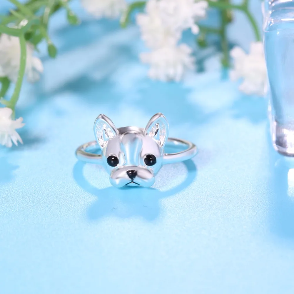 Эрлуэр Модное очарование Кольцо для женщин Повседневное простое милое белого цвета Ювелирные кольца Свадебная вечеринка Рождественские подарки для влюбленных друзей.