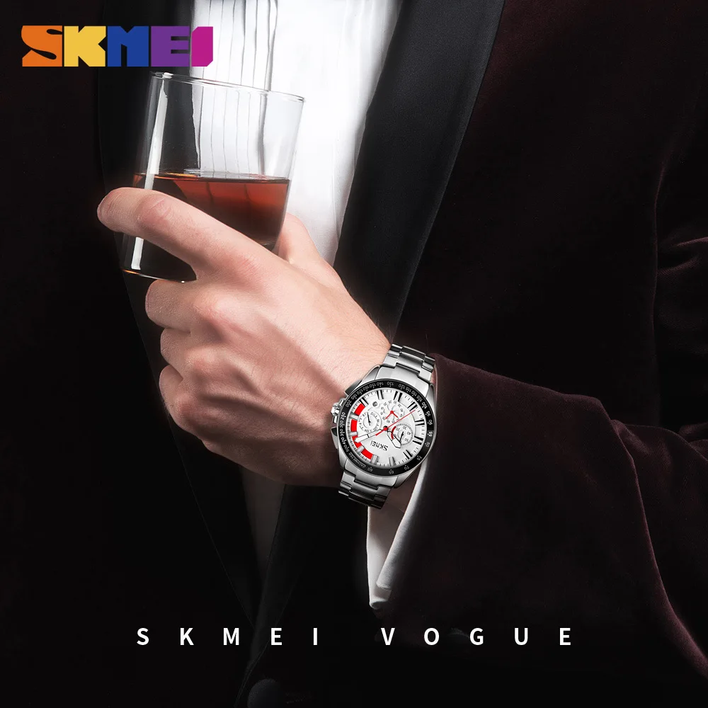 

Watches SKMEI Watch Men Fashion Sports Quartz Clock Mens Watches Top Brand Luxury Business Waterproof Watch Relogio Masculino