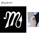 Трафарет для татуажа 1 с буквами на листе, трафарет для татуажа хны для женщин, трафарет для художественного оформления талии, Аэрограф для рисования, трафарет для татуировки G131