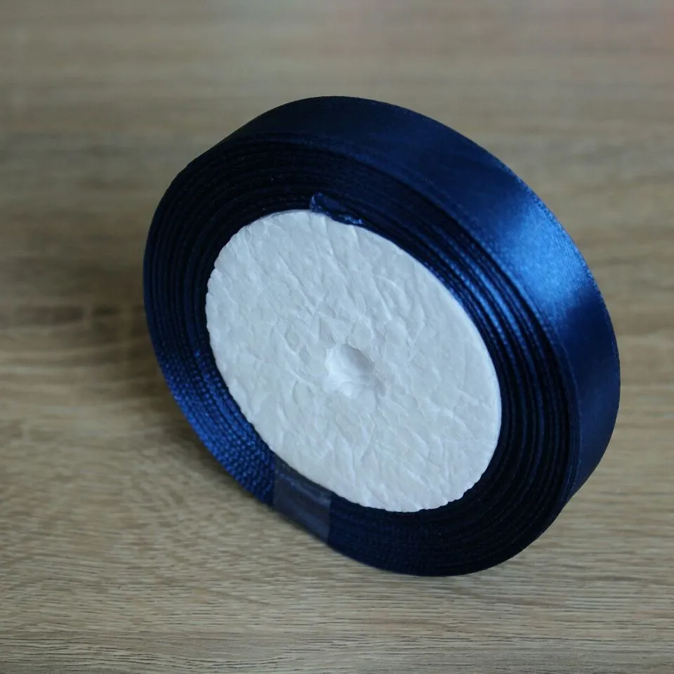 Однотонная широкая атласная лента 16 мм 25 ярдов/пакет материалы ручной работы