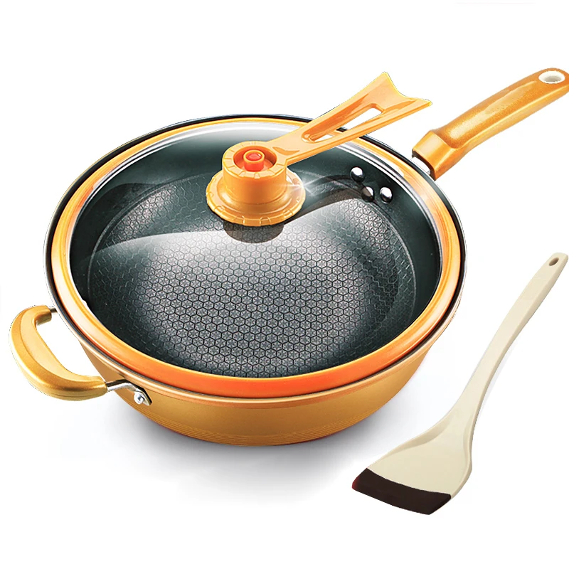 32 см Давление вакуум закаточная сковорода здоровье непригорающий бездымный